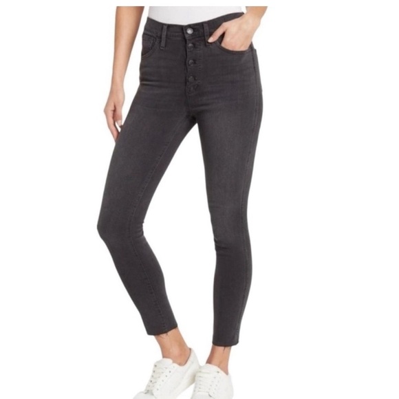 Madewell 10” high rise skinny button fly jeans 26 petite - Picture 1 of 6